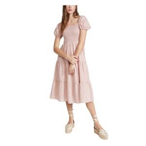 Peixoto 'Coco' Pink Cotton Midi Dress Size XS